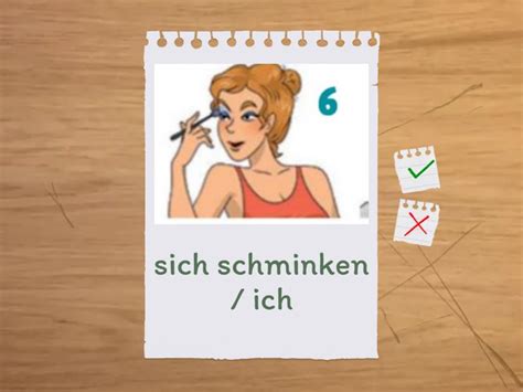 Reflexive Verben Mit Dativ Und Akkusativ Flash Cards