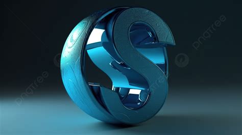 Blue Letter S Sitting On A Dark Background D Render Alphabet Blue S