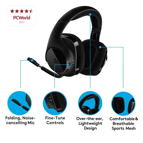 Logitech G533 Wireless Gaming Headset 71 Surround Sound