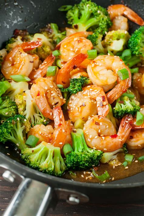 Szechuan Shrimp And Broccoli Peas And Crayons