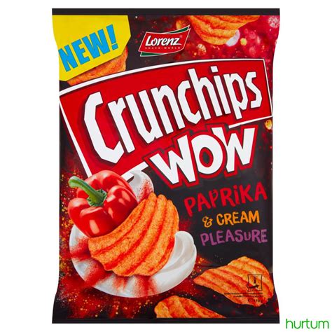 Crunchips Wow Grubo Krojone Chipsy Ziemniaczane O Smaku Kremowej