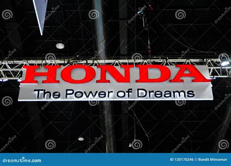 Honda `the Power of Dreams` Company Logo. Editorial Photo - Image of ...