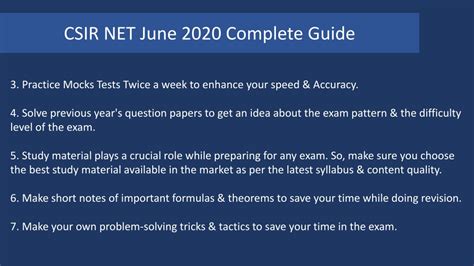 PPT CSIR NET June 2020 Complete Preparation Guide PowerPoint