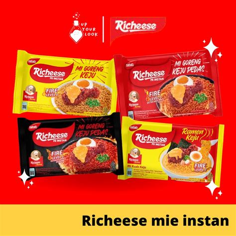 Jual Richeese Mie Goreng Mie Ramen Rasa Keju Fire Nabati Shopee Indonesia