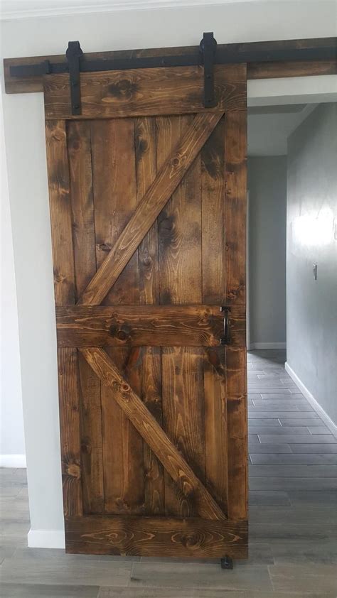 Sliding Barn Door Custom Made Sliding Barn Door Farmhouse Etsy In