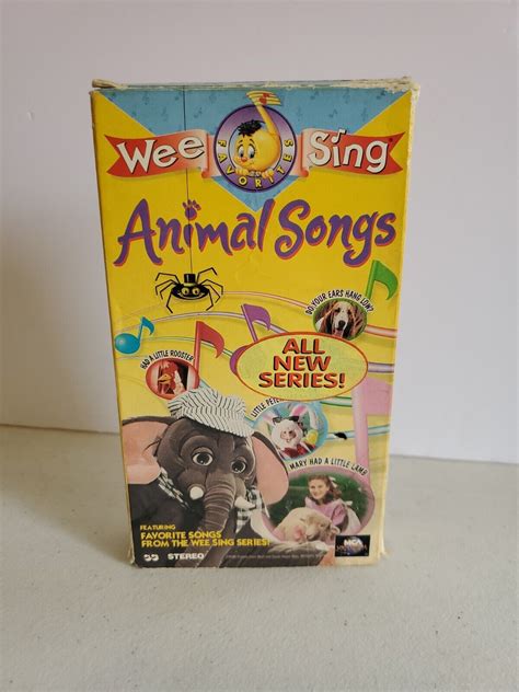 Wee Sing Favorites Animal Songs Vhs 90s Kids Childrens Adventure 1996