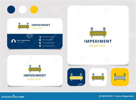 impediment logo design  editable slogan branding book  business
