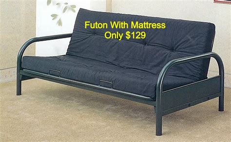 Futon with mattress only $129 - Call A Mattress