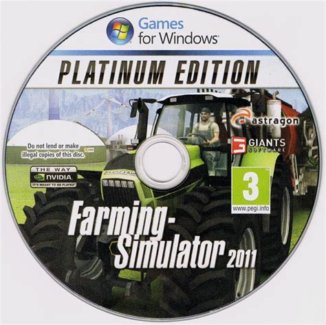 Farming Simulator 2011 Platinum Edition Cover Or Packaging Material