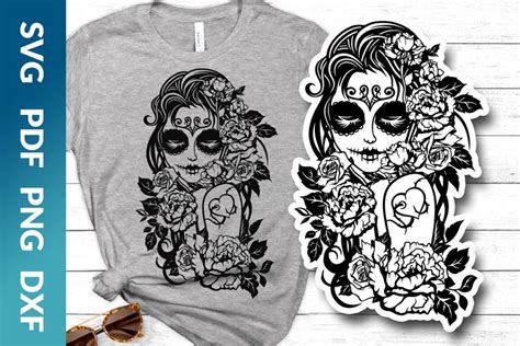 Sugar Skull Svgs Mandala Rose Cricut Cute Design Bundles