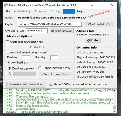 Fake Bitcoin Transaction Sender Tool Fake Bitcoin Sender Software