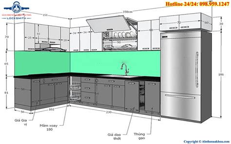 Kích Thước Tủ Bếp Theo Tiêu Chuẩn Người Việt Hợp Phong Thủy