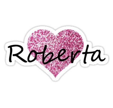 Roberta Stickers By Obercostyle Redbubble Heart Stickers Name