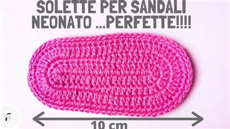 Soletta Neonato 10 Cm PERFETTA Uncinetto Neonato Pantofole All