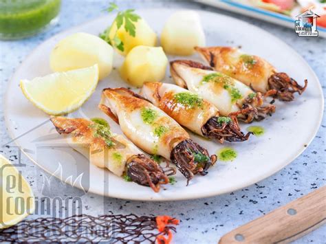 Chipirones A La Plancha El Cocinero Casero Pescados Y Mariscos