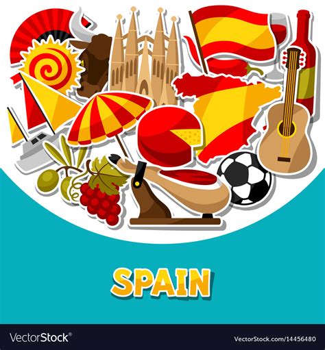 Spain background design spanish traditional Vector Image