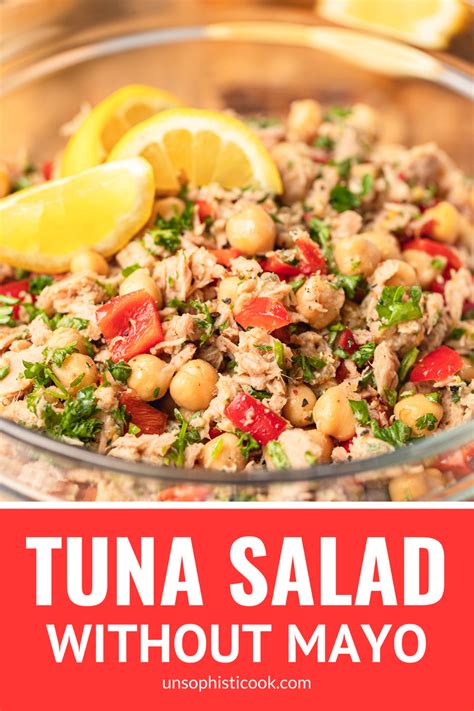 Mediterranean Chickpea Tuna Salad No Mayo Unsophisticook Artofit