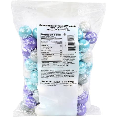 Celebration By Sweetworks Princess Mix Shimmer Gumballs 2 Lbs