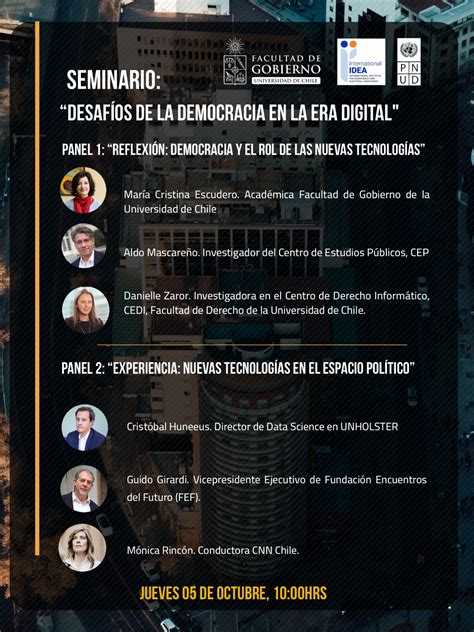 Seminario Desaf Os De La Democracia En La Era Digital Universidad De