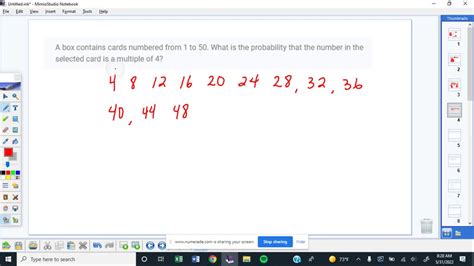 SOLVED A Box Contains Cards Numbered From 1 To 50 What Is The