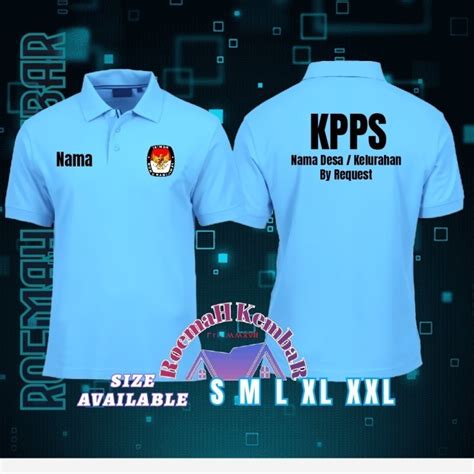 Jual Kaos Polo Kpps Pemilu 2024 Kaos Kerah Pemilu Roemah Kembar Shopee Indonesia