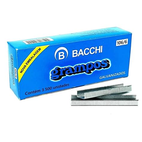 Grampo Grampeador Galvanizado Un Bacchi Papelaria Bar O