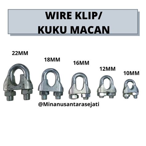 Jual KLEM SELING WIRE CLIP KUKU MACAN MACAM UKURAN Shopee Indonesia