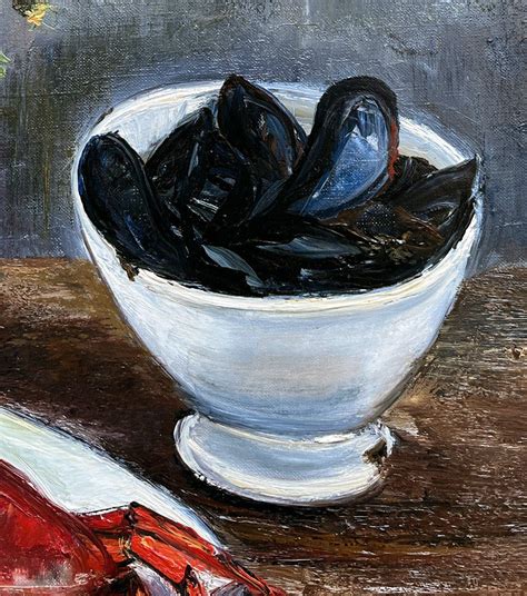 Proantic Gaston Sébire 1920 2001 Nature Morte Aux Crevettes