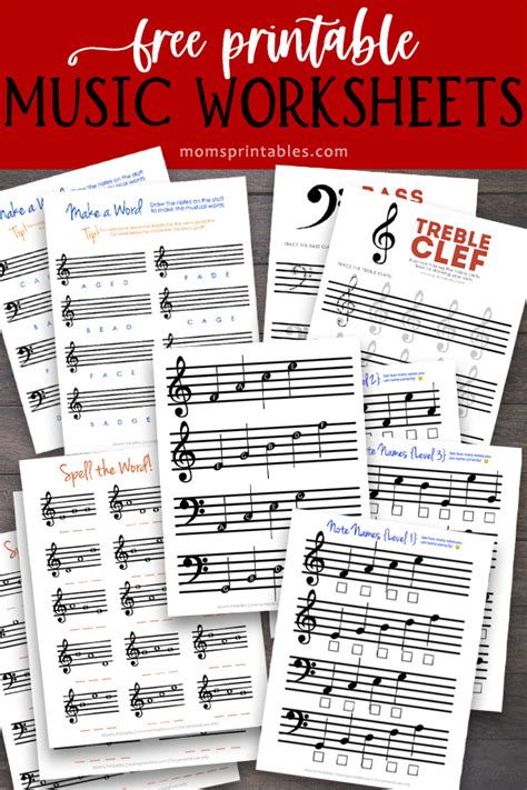 Free Music Worksheets Moms Printables Worksheets Library