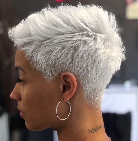 60 Great Short Hairstyles For Black Women To Try This Year Short Grey