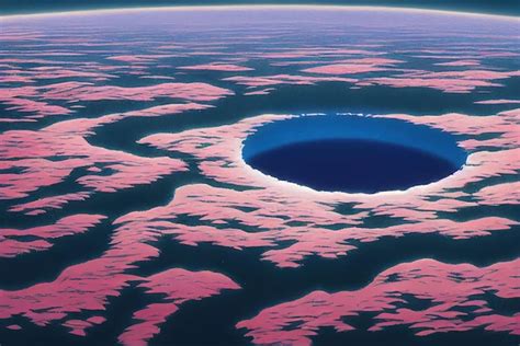 Premium Photo | Beautiful illustration of a giant hole on the surface of the earth