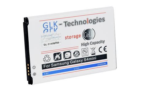 Glk Technologies F R Akku Samsung Galaxy S Mini Gt I Gt I Eb