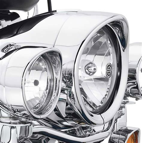 Visor Style Trim Ring For Headlamp Chrome At Thunderbike Shop