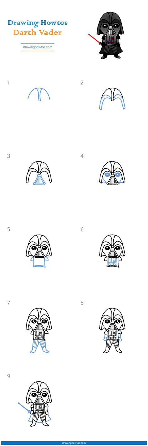 How To Draw Darth Vader Step By Step Easy Drawing Guides Drawing Howtos