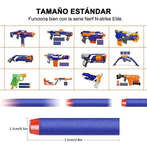 Bala Dardos Nerf N Strike Elite Cabeza Redonda Piezas Meses Sin