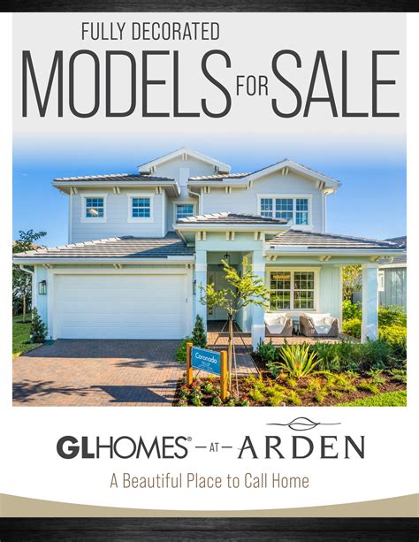 GL Homes - GL Homes at Arden Models For Sale Brochure - Page 1