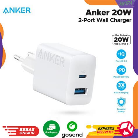 Jual Charger Anker Powerport Batok Kepala Charger 20W Fast Charging