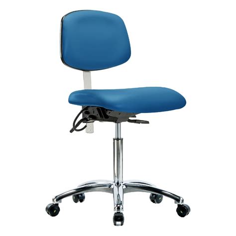 Vinyl Armless Esd Cleanroom Task Chair G Br Necr Mbch Cr T A