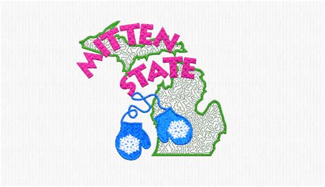 michigan mitten state creative fabrica