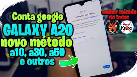 COMO REMOVER CONTA GOOGLE SAMSUNG A20 A10 A30 A50 DESBLOQUEIO