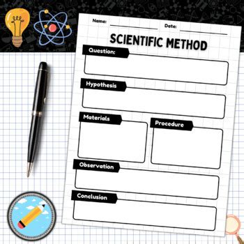 Printable Scientific Method Graphic Organizer Steps Of The Scientific