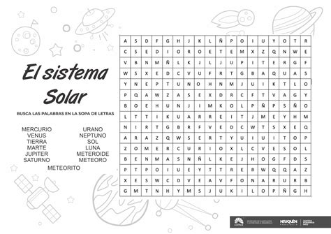 Sopa De Letras Espacio Solar System Games Solar System Worksheets The