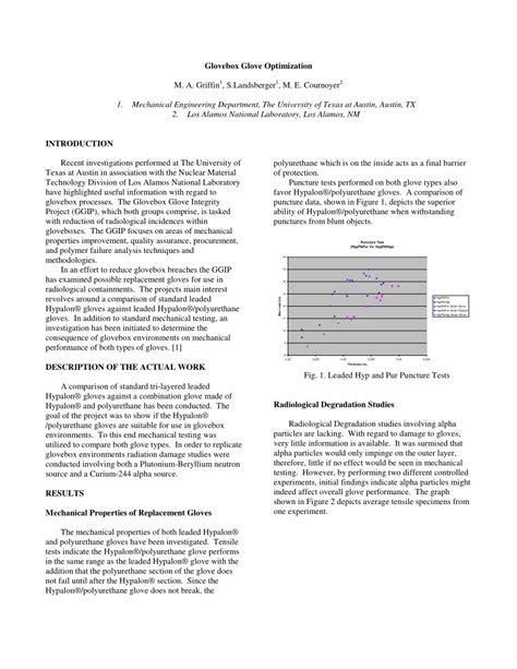 Pdf Glovebox Glove Optimization