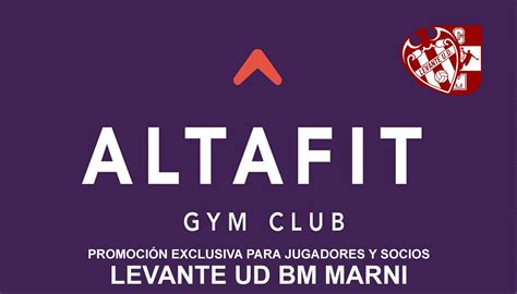 Promoci N Altafit Gym Club Patrocinador Del Club Levante Udbm Marni