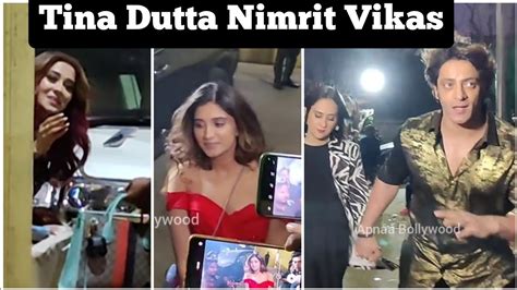 Tina Dutta Nimrit Kaur Ahluwalia Vikas Manaktala With Gf Exit Video