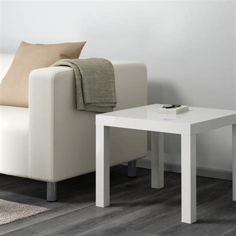 LACK Side table, high gloss white, 21 5/8x21 5/8" - IKEA