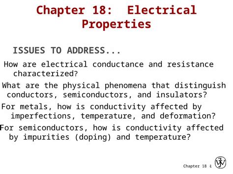 Pptx Ppt Chapter Electrical Properties Memorial Asharan