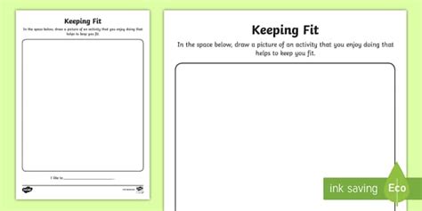 Keeping Fit Worksheet Worksheet Hecho Por Educadores