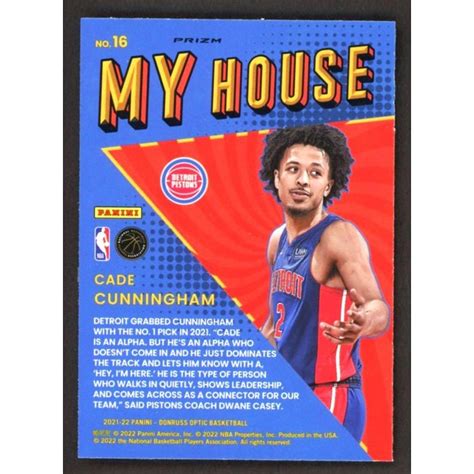 紫亮 RC 活塞一哥 Cade Cunningham 經典Donruss Optic My House Purple Prizm版新人金屬卡