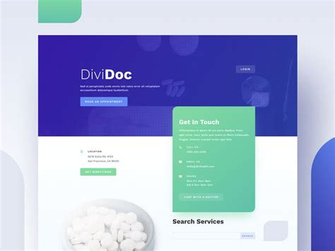 Health Clinic Layout - Landing | Divi | Clinic, Web design, Layout download